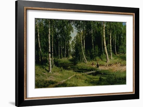 In the Birch Tree Forest, 1883-Ivan Ivanovitch Shishkin-Framed Giclee Print