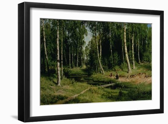 In the Birch Tree Forest, 1883-Ivan Ivanovitch Shishkin-Framed Giclee Print