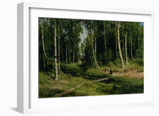 In the Birch Tree Forest, 1883-Ivan Ivanovitch Shishkin-Framed Giclee Print