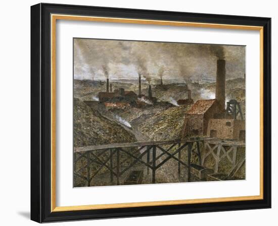 In the Black Country, Ca. 1893-Constantin Meunier-Framed Art Print