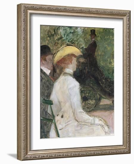 In the Bois De Bologne, 1901-Henri de Toulouse-Lautrec-Framed Giclee Print