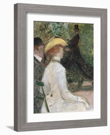 In the Bois De Bologne, 1901-Henri de Toulouse-Lautrec-Framed Giclee Print