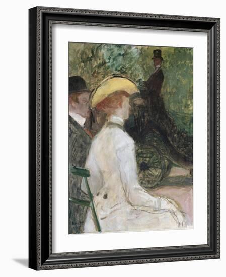 In the Bois De Bologne, 1901-Henri de Toulouse-Lautrec-Framed Giclee Print