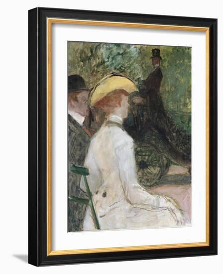 In the Bois De Bologne, 1901-Henri de Toulouse-Lautrec-Framed Giclee Print