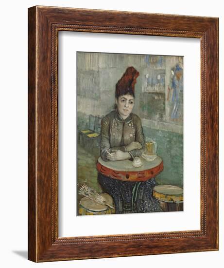 In the Café. Agostina Segatori in Le Tambourin, 1887-1888-Vincent van Gogh-Framed Giclee Print