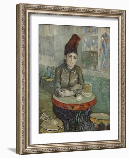 In the Café. Agostina Segatori in Le Tambourin, 1887-1888-Vincent van Gogh-Framed Giclee Print