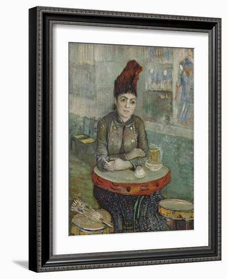 In the Café. Agostina Segatori in Le Tambourin, 1887-1888-Vincent van Gogh-Framed Giclee Print