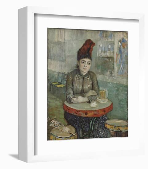 In the Cafe: Agostina Segatori in Le Tambourin, 1887-Vincent van Gogh-Framed Art Print