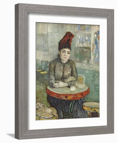 In the Cafe: Agostina Segatori in Le Tambourin-Vincent van Gogh-Framed Giclee Print