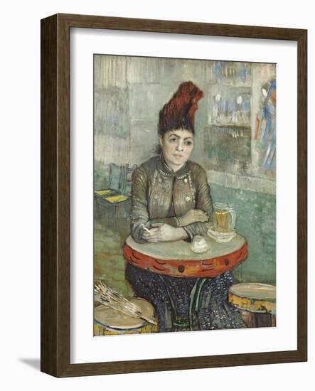 In the Cafe: Agostina Segatori in Le Tambourin-Vincent van Gogh-Framed Giclee Print