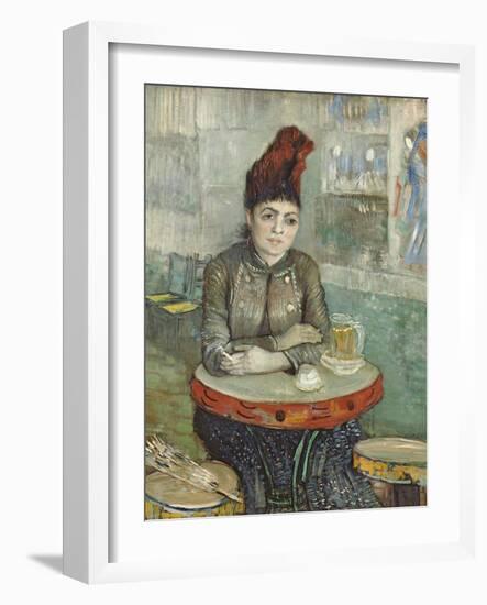 In the Cafe: Agostina Segatori in Le Tambourin-Vincent van Gogh-Framed Giclee Print