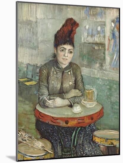 In the Cafe: Agostina Segatori in Le Tambourin-Vincent van Gogh-Mounted Giclee Print