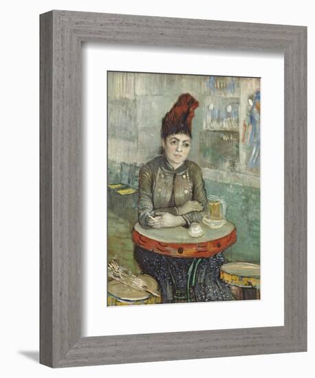 In the Cafe: Agostina Segatori in Le Tambourin-Vincent van Gogh-Framed Giclee Print