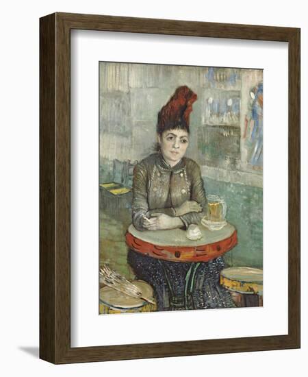 In the Cafe: Agostina Segatori in Le Tambourin-Vincent van Gogh-Framed Giclee Print