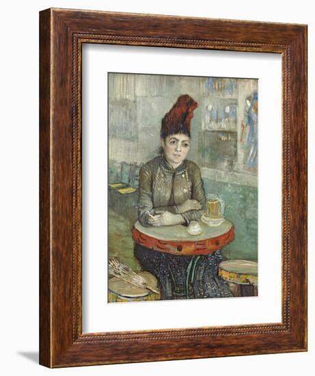 In the Cafe: Agostina Segatori in Le Tambourin-Vincent van Gogh-Framed Giclee Print