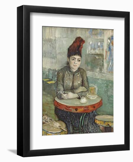 In the Cafe: Agostina Segatori in Le Tambourin-Vincent van Gogh-Framed Giclee Print