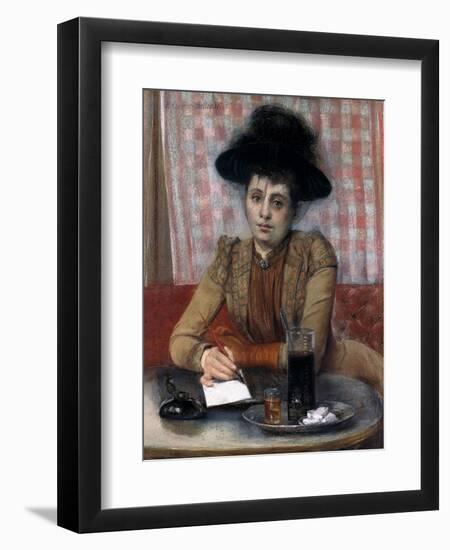 In the Cafe, C.1900-1901-Pierre Carrier-belleuse-Framed Giclee Print