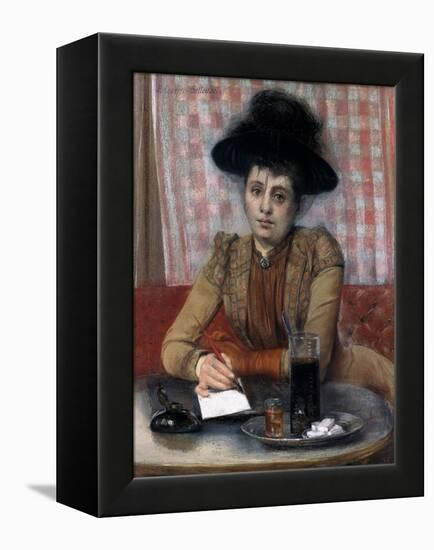 In the Cafe, C.1900-1901-Pierre Carrier-belleuse-Framed Premier Image Canvas