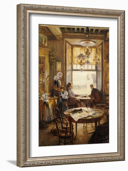 In the Cafe-Lieven Herremans-Framed Giclee Print