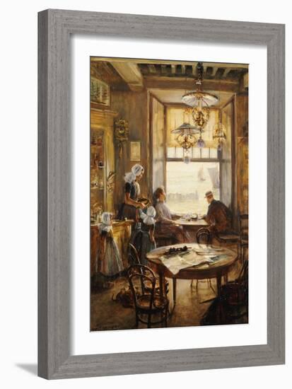 In the Cafe-Lieven Herremans-Framed Giclee Print