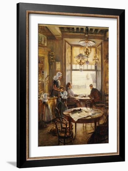 In the Cafe-Lieven Herremans-Framed Giclee Print