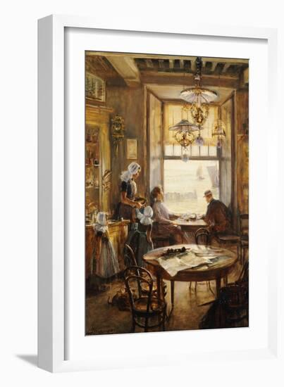 In the Cafe-Lieven Herremans-Framed Giclee Print