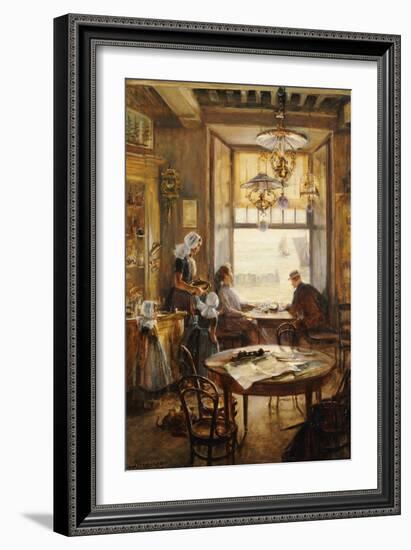 In the Cafe-Lieven Herremans-Framed Giclee Print