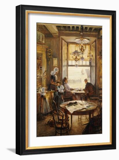 In the Cafe-Lieven Herremans-Framed Giclee Print