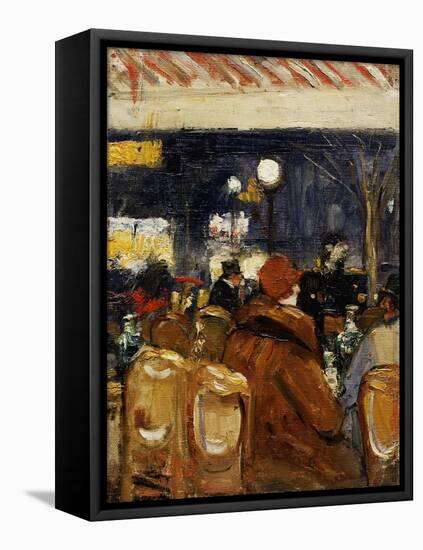 In the Cafe-Lesser Ury-Framed Premier Image Canvas