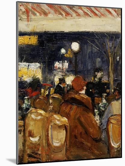 In the Cafe-Lesser Ury-Mounted Giclee Print