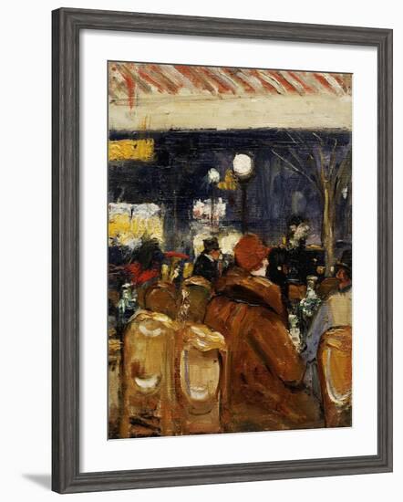 In the Cafe-Lesser Ury-Framed Giclee Print