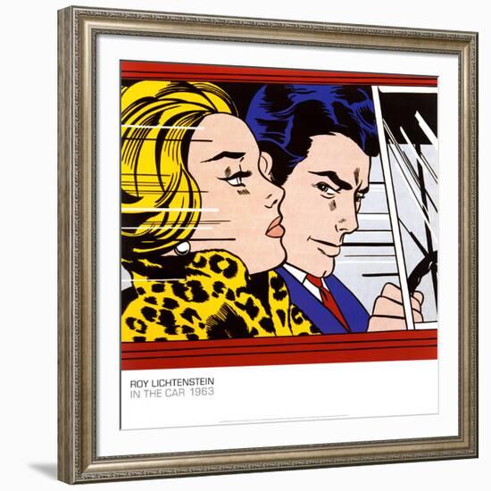 In the Car, c.1963-Roy Lichtenstein-Framed Art Print