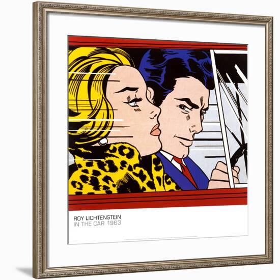 In the Car, c.1963-Roy Lichtenstein-Framed Art Print