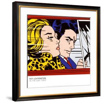 In the Car, c.1963-Roy Lichtenstein-Framed Art Print