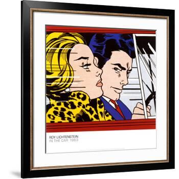 In the Car, c.1963-Roy Lichtenstein-Framed Art Print