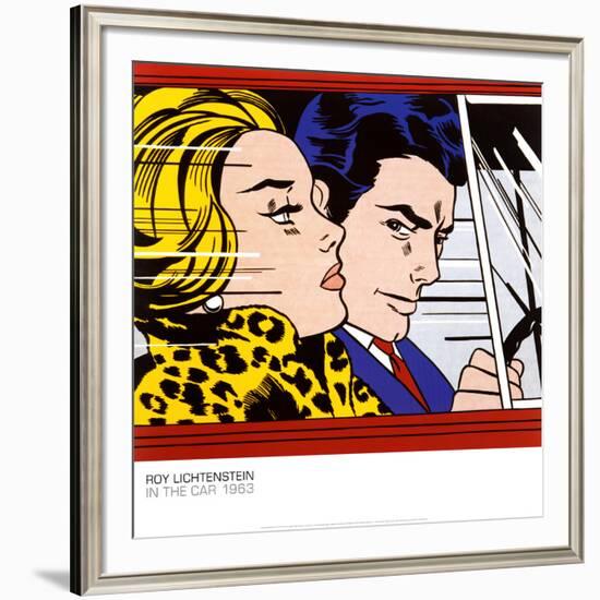 In the Car, c.1963-Roy Lichtenstein-Framed Art Print