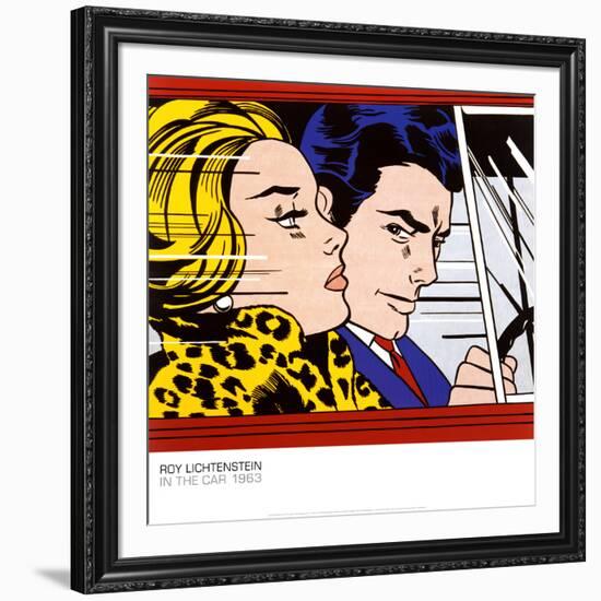 In the Car, c.1963-Roy Lichtenstein-Framed Art Print