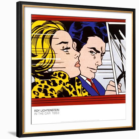 In the Car, c.1963-Roy Lichtenstein-Framed Art Print