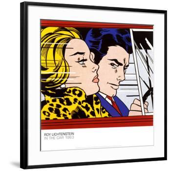 In the Car, c.1963-Roy Lichtenstein-Framed Art Print