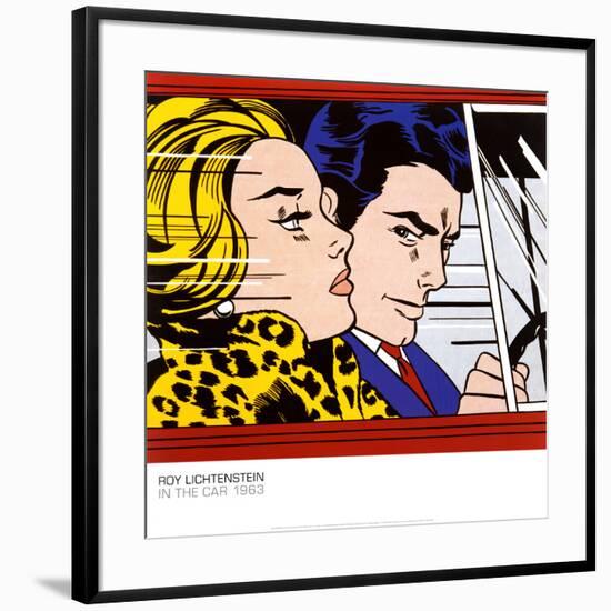 In the Car, c.1963-Roy Lichtenstein-Framed Art Print