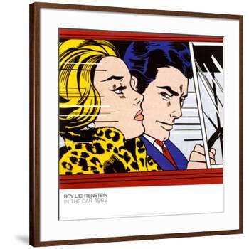 In the Car, c.1963-Roy Lichtenstein-Framed Art Print