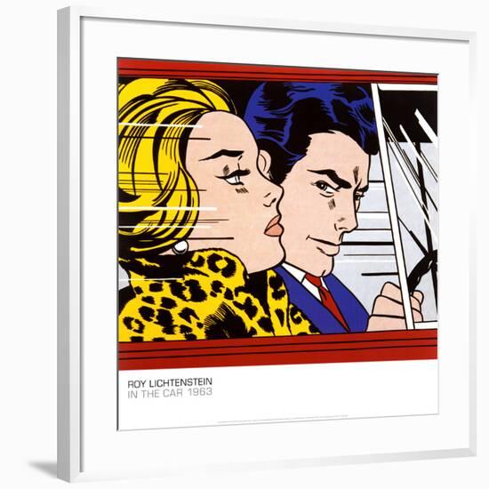 In the Car, c.1963-Roy Lichtenstein-Framed Art Print