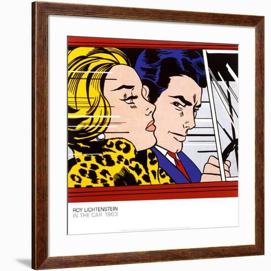 In the Car, c.1963-Roy Lichtenstein-Framed Art Print