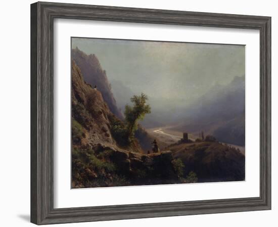 In the Caucasus Mountains, 1879-Lev Felixovich Lagorio-Framed Giclee Print