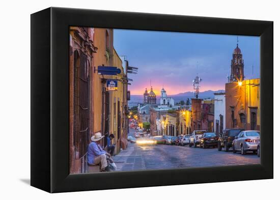 In the Centro District of San Miguel De Allende, Mexico-Chuck Haney-Framed Premier Image Canvas