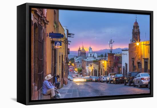 In the Centro District of San Miguel De Allende, Mexico-Chuck Haney-Framed Premier Image Canvas