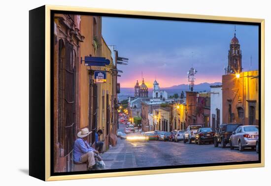 In the Centro District of San Miguel De Allende, Mexico-Chuck Haney-Framed Premier Image Canvas