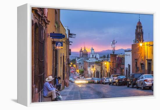 In the Centro District of San Miguel De Allende, Mexico-Chuck Haney-Framed Premier Image Canvas