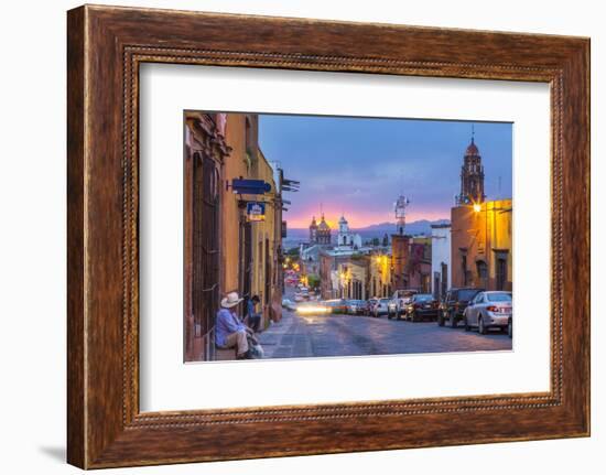 In the Centro District of San Miguel De Allende, Mexico-Chuck Haney-Framed Photographic Print