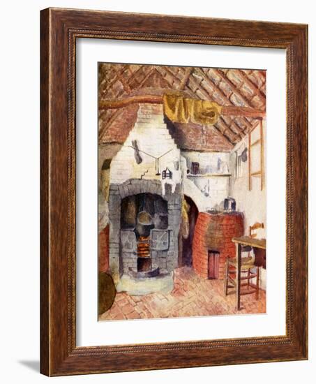 'In the Chappells' cottage at Rolleston-Kate Greenaway-Framed Giclee Print